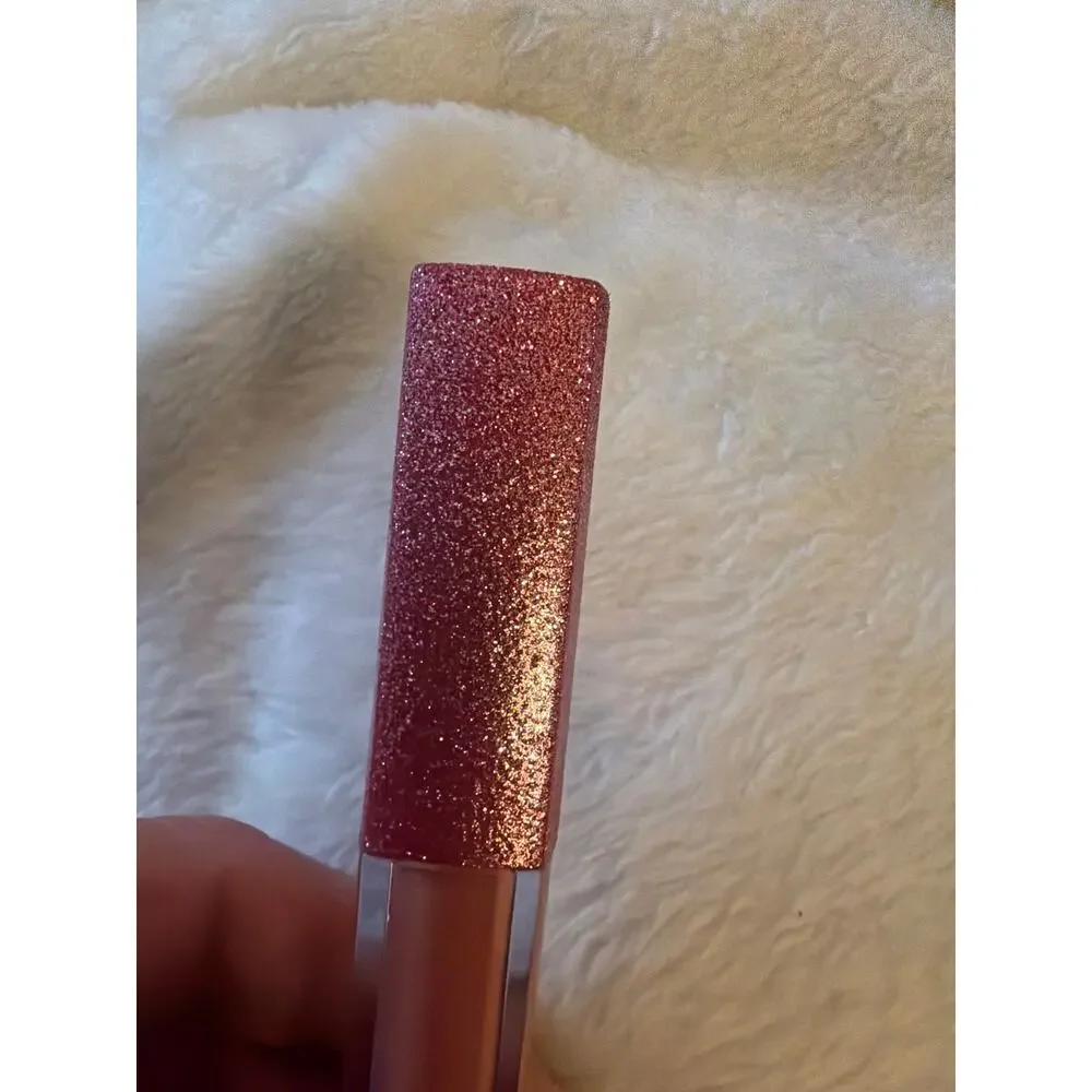 Aliddy Beauty NSUEDXE Nude Liquid Lipstick Lip Gloss Rose Gold Glitter Cap